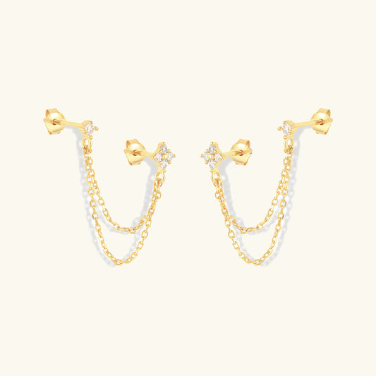 Imogen - Chain Stud Earrings — bringing modern charm to your space.