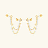 Imogen - Chain Stud Earrings — bringing modern charm to your space.