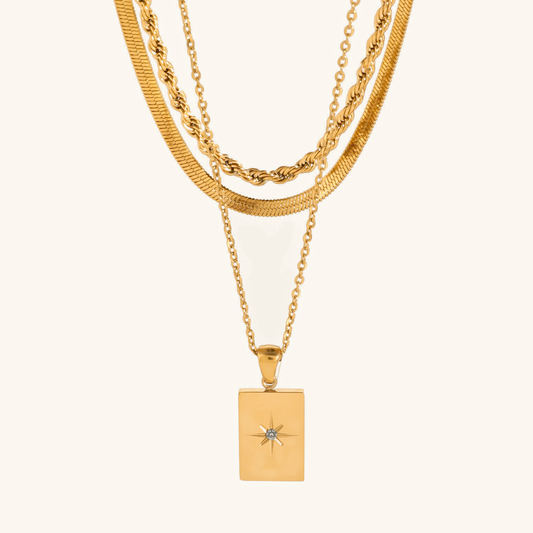 Clara - Layered Gold Necklace — made with care and attention to detail.