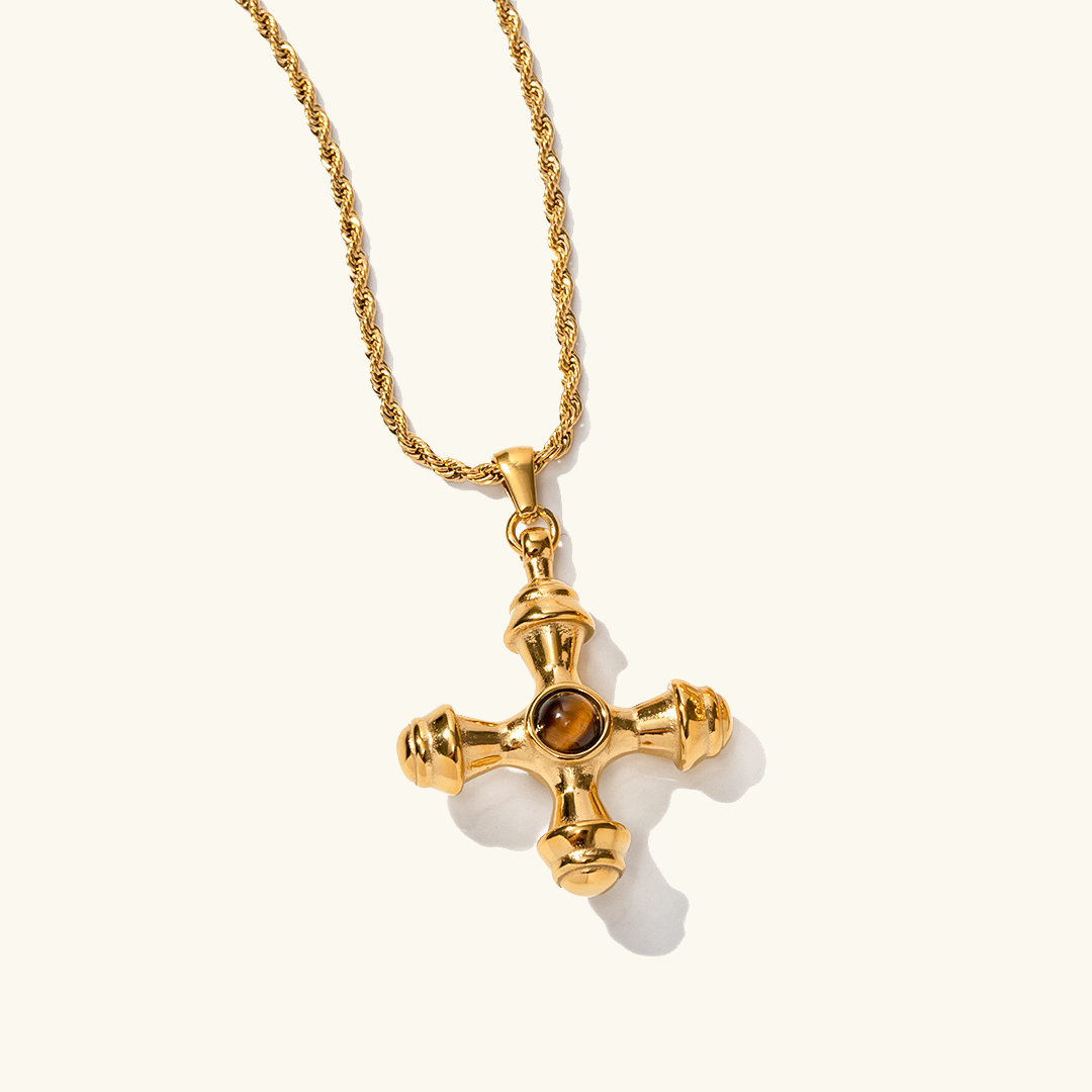 Marina - Gold Symmetrical Necklace — bringing modern charm to your space.