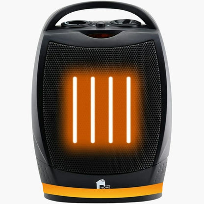 Tragbarer Elektrischer Heizlüfter - Leiser Oszillierender Ventilator - Thermostat