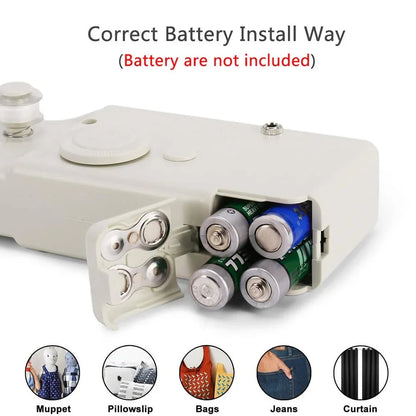 Tragbare Nähmaschine - Handheld-Design - Kompakte Größe