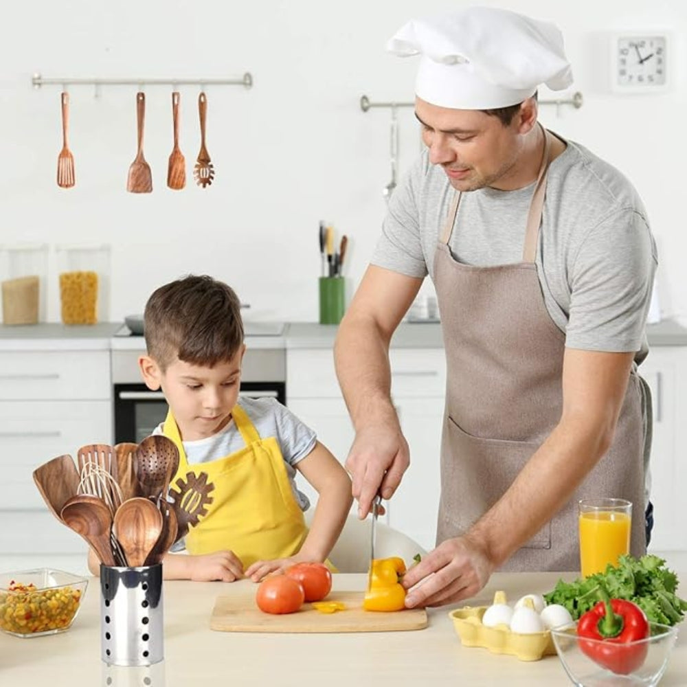 Premium Holz Kochutensilien | 7 ensembles