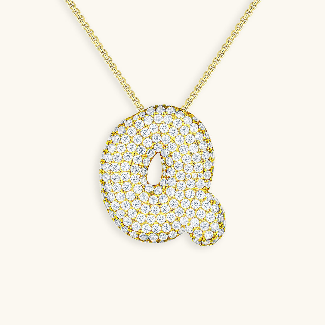 Esme - Bubble Initial Diamond Necklace — designed to inspire your lifestyle.