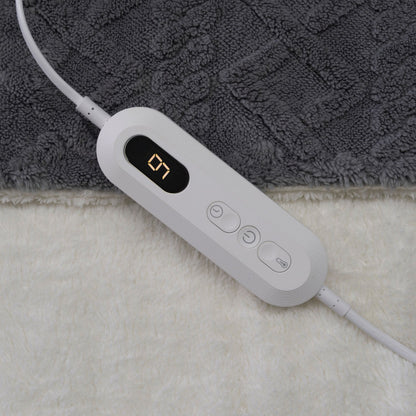 Neo Grijze Elektrische Kabelgebreide Verwarmde Deken