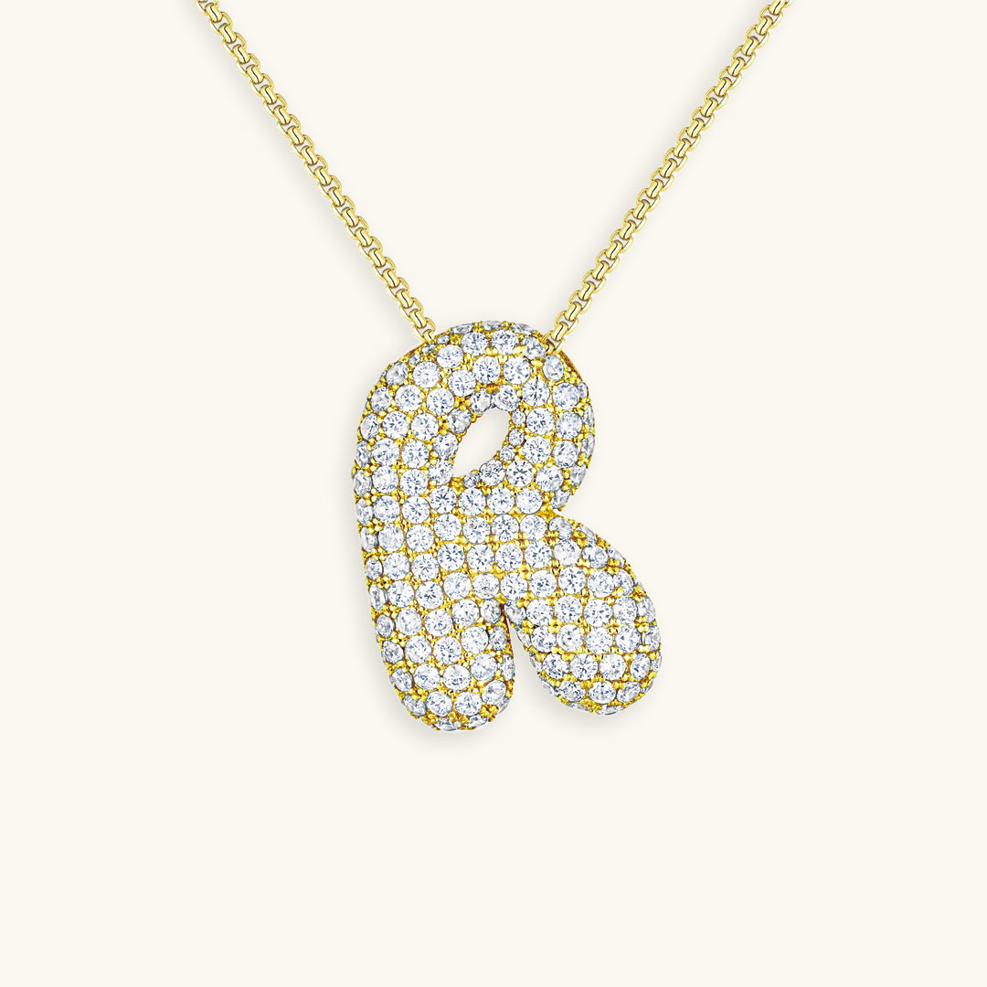 Esme - Bubble Initial Diamond Necklace — designed to inspire your lifestyle.