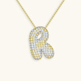 Esme - Bubble Initial Diamond Necklace — designed to inspire your lifestyle.