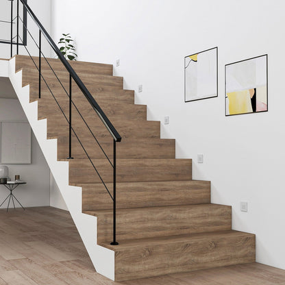 Applique murale encastrée carrée à DEL - Luminaire moderne en aluminium blanc