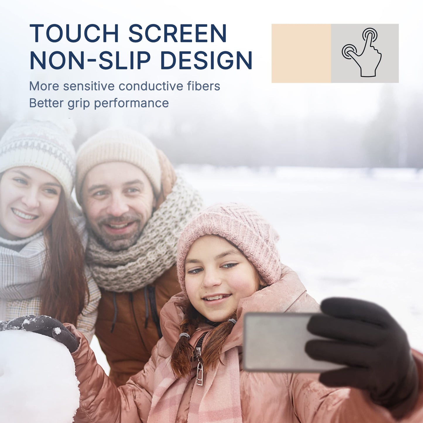 Gants chauffants rechargeables pour hommes et femmes - Doublures thermiques