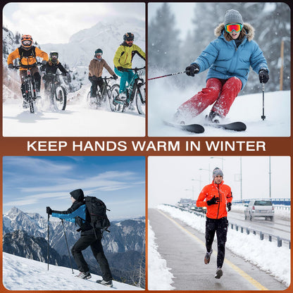 Gants chauffants rechargeables pour les sports d'hiver et les activités de plein air