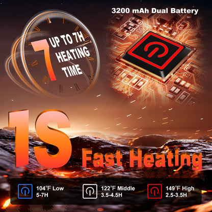 Gants chauffants rechargeables pour les sports d'hiver et les activités de plein air