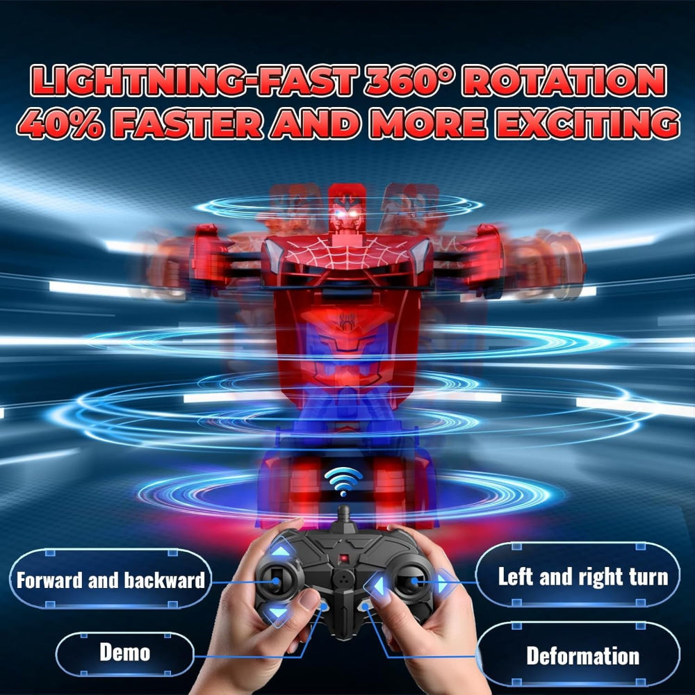 Fernbedienbares Geschenk-Roboterauto-Spielzeug mit LED-Licht