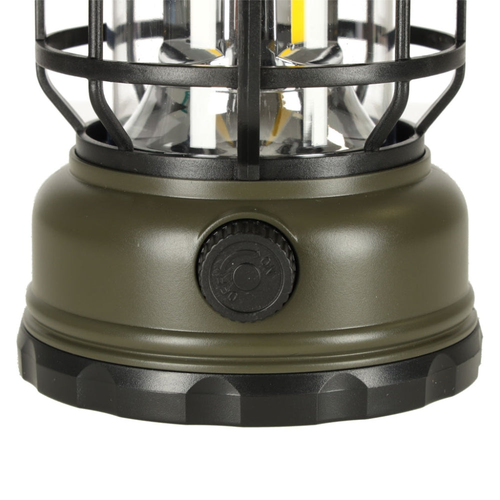 Vintage LED Camping Lantern - Rechargeable Outdoor Light for Hiking