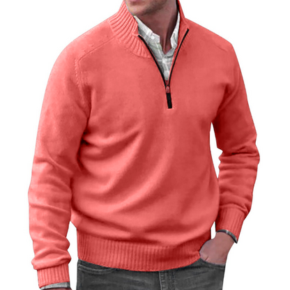 Herren Viertelzip-Pullover - Hiver - Pull - Strickpullover - Herren Halbzip-Pullover