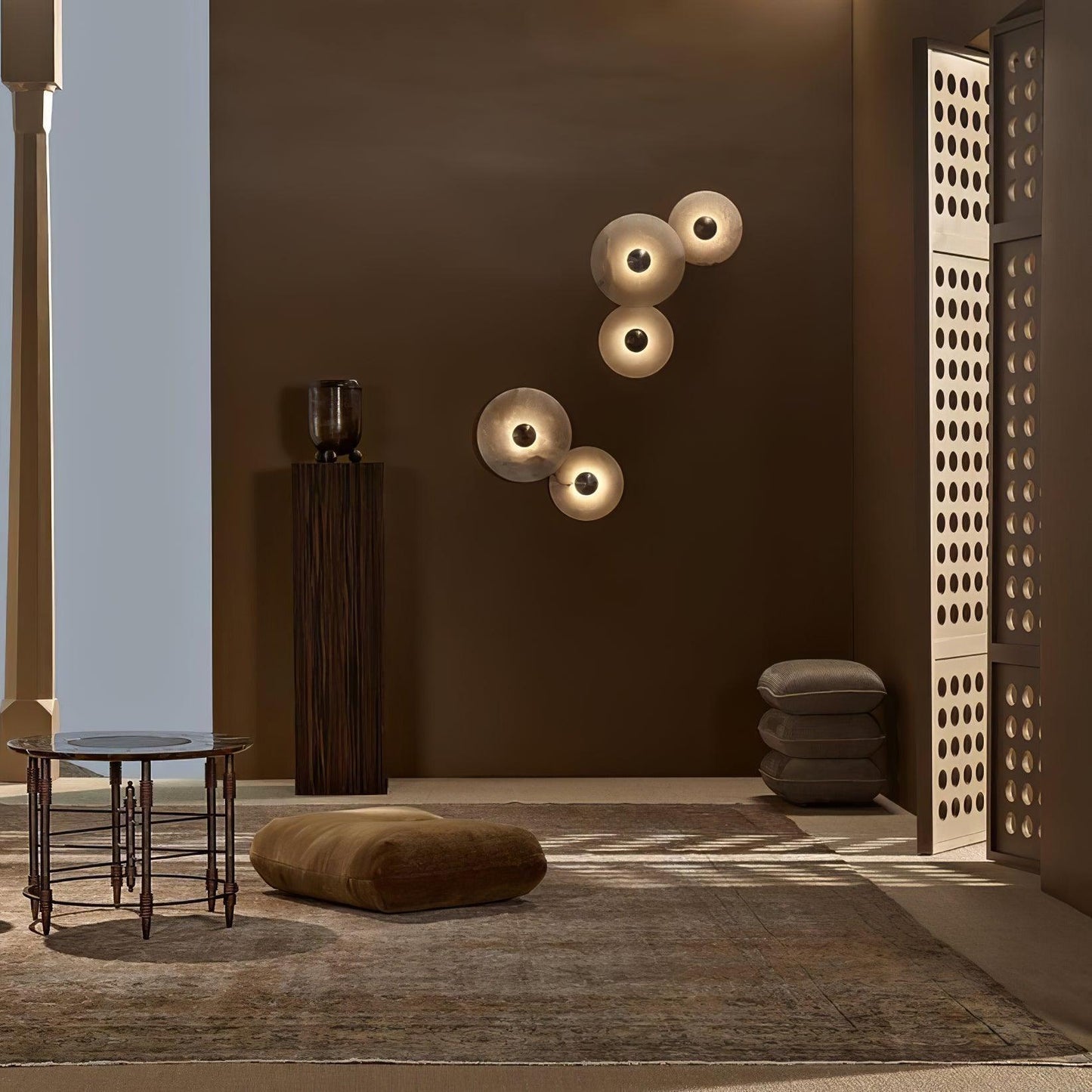 Applique murale LED ronde moderne – Plafonnier encastré pour éclairage intérieur