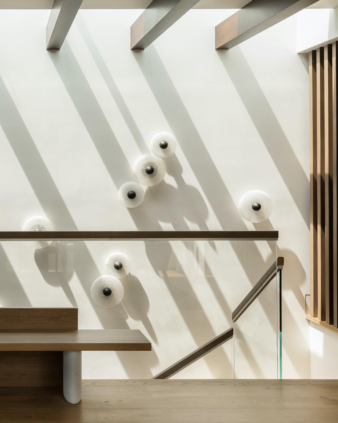 Applique murale LED ronde moderne – Plafonnier encastré pour éclairage intérieur