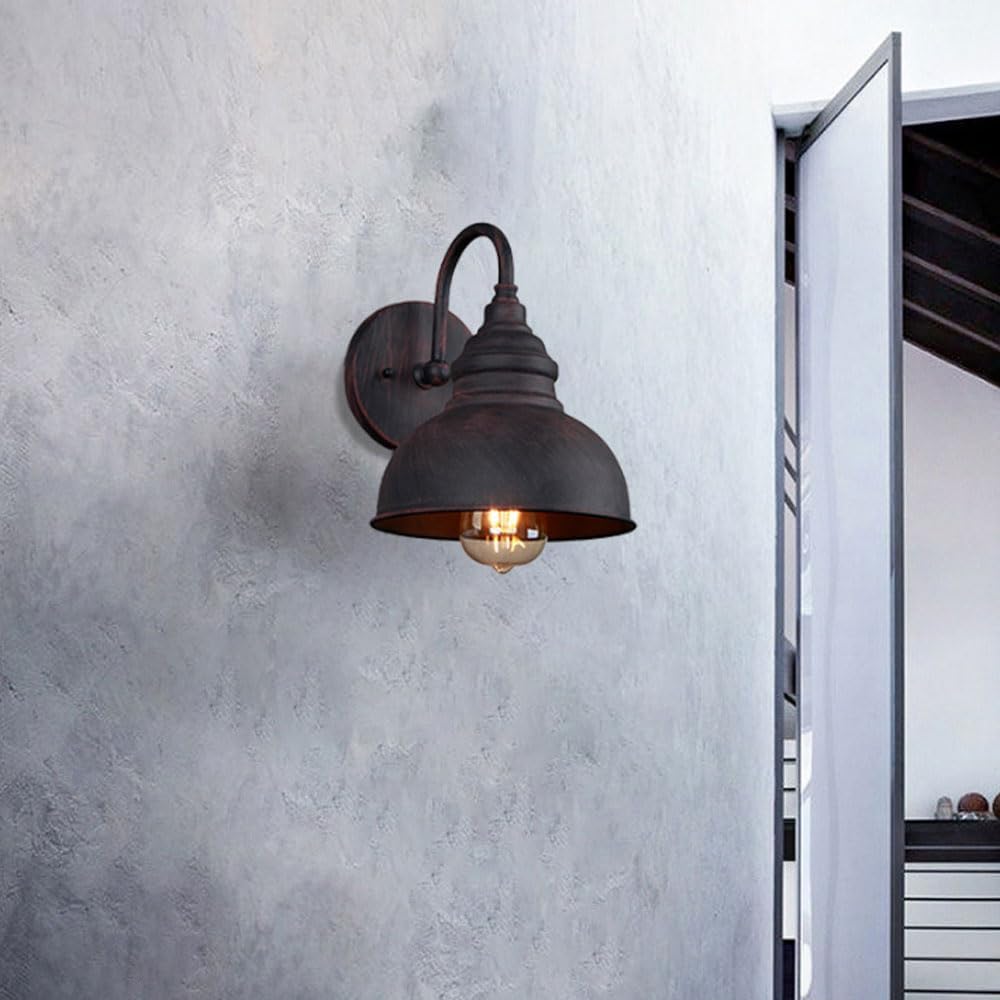 Antique Black Outdoor Wall Light - Weather-Resistant for Entrance & Patio