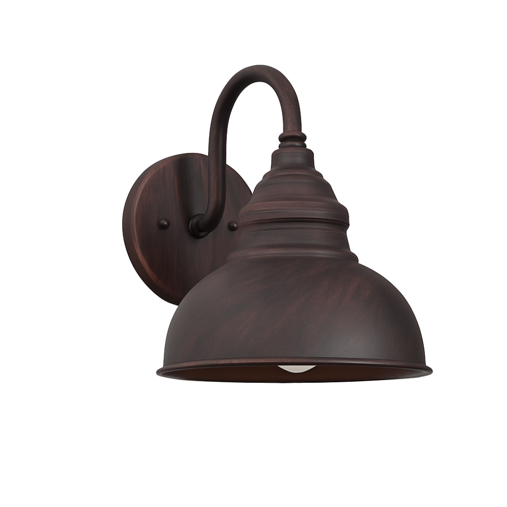 Antique Black Outdoor Wall Light - Weather-Resistant for Entrance & Patio