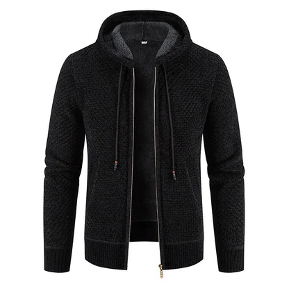 Cardigan Gebreide pour Homme – Veste d'hiver zippée en polaire