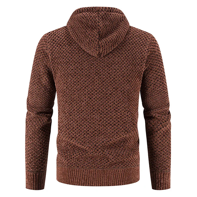 Cardigan Gebreide pour Homme – Veste d'hiver zippée en polaire