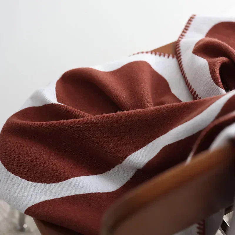 NordLuxe | Jacquard-Wurfdecke | Imitiertes Kaschmir | Weich & Warm | Sofabezug & Tagesdecke im nordischen Stil