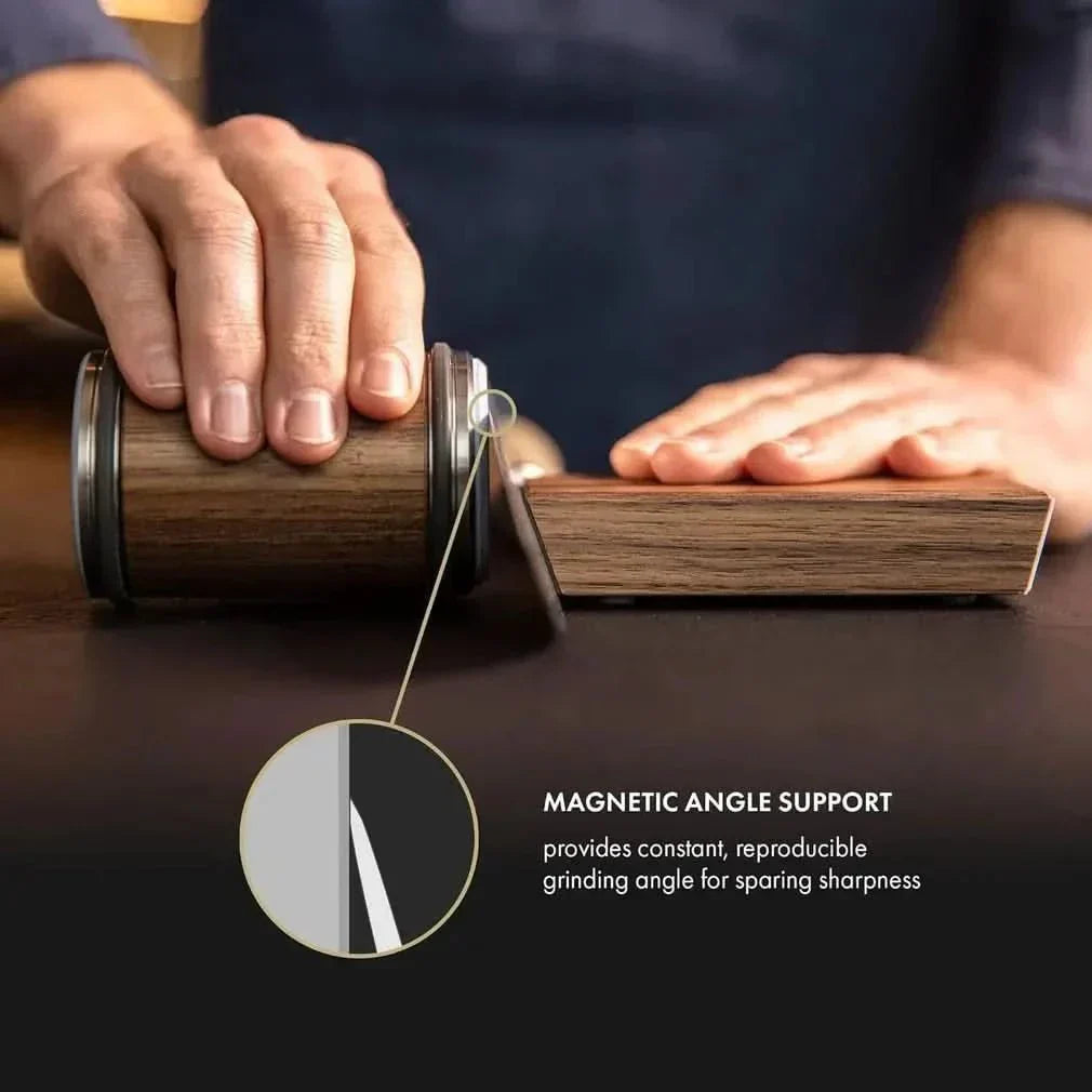 SharpEdge Pro Messerschärfer – Professioneller Messerschärfer mit Rollmechanismus und Diamantbeschichtung