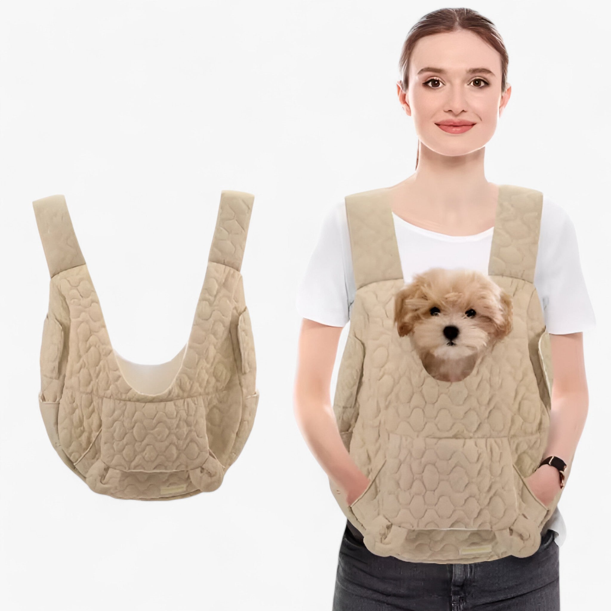 Pawrello Haustierträger bis zu 10 kg | Wetterfest & Komfortabel | Für Katzen & Kleine Hunde | Mit Ergonomischen Trägern