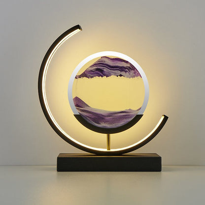 Adjustable LED Sand Art Table Lamps for Living Room Decor