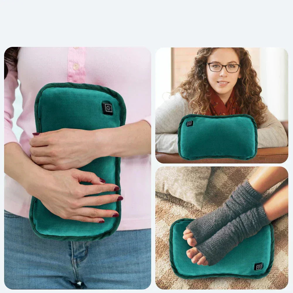 Tragbares Graphen-Heizkissen | USB-Wiederaufladbar | 3 Temperaturstufen | Ergonomischer Hand- & Bauchwärmer | Inkl. intelligenter Abschaltautomatik
