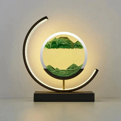 Lampe de nuit LED en forme de croissant de lune, idéale pour la décoration intérieure et les créations artistiques sur sable.