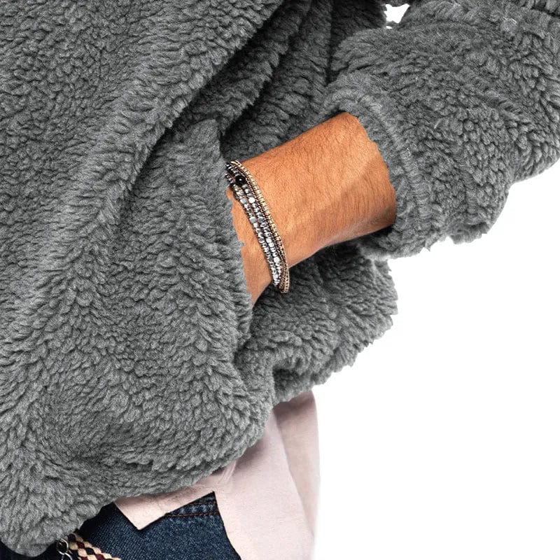 Sweat à capuche zippé Teddyfleece pour hommes | Weiche Wärme und lässiger Alltagsstil