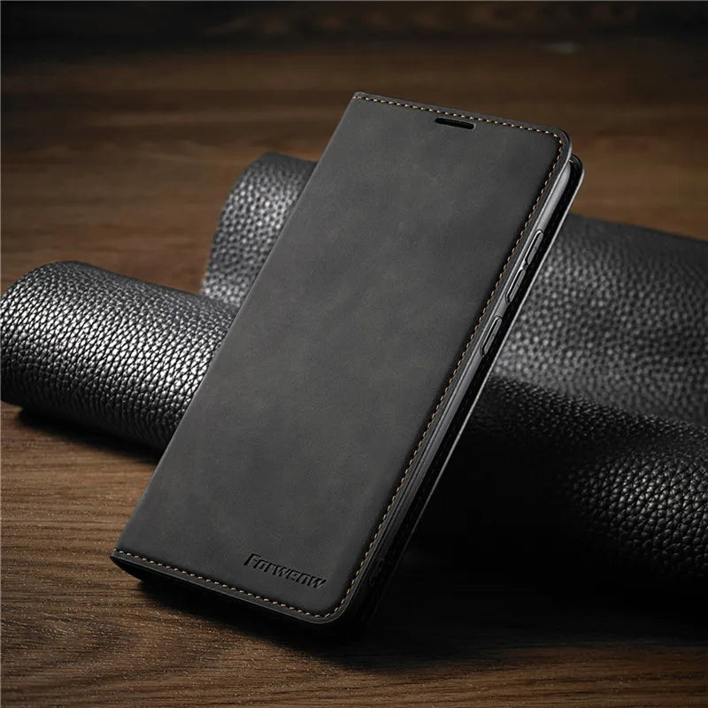 iPhone Hülle: Magnetische Leder Tasche für stilvollen Schutz