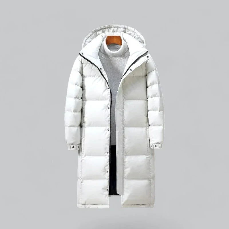 Herren Langer Puffer Parka Hiver