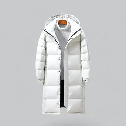 Herren Langer Puffer Parka Hiver