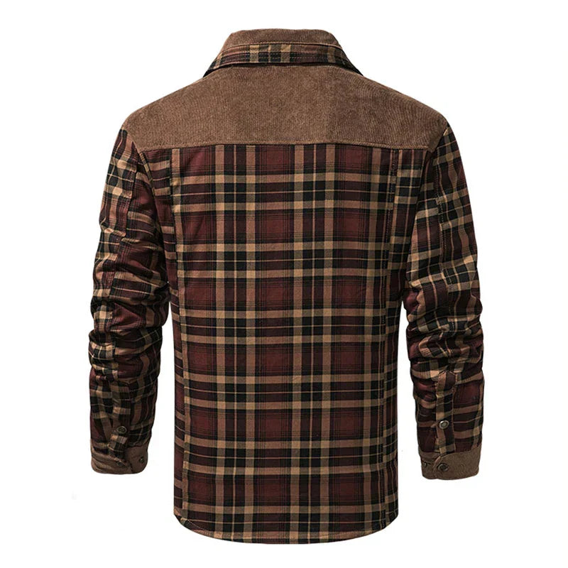Veste en flanelle Sherpa-Fleece pour hommes