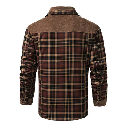 Veste en flanelle Sherpa-Fleece pour hommes