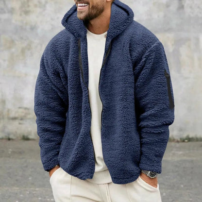 Sweat à capuche zippé Teddyfleece pour hommes | Weiche Wärme und lässiger Alltagsstil