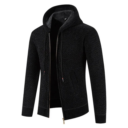 Cardigan Gebreide Homme – Polaire-Voering Rits Winterjack