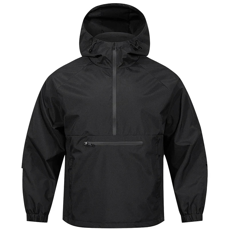 Veste coupe-vent Softshell Kapuzen pour hommes – Halbzip Outdoor Komfort &amp; Windschutz