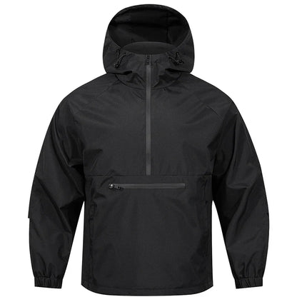 Veste coupe-vent Softshell Kapuzen pour hommes – Halbzip Outdoor Komfort &amp; Windschutz
