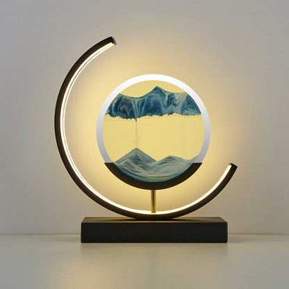 Adjustable LED Sand Art Table Lamps for Living Room Decor
