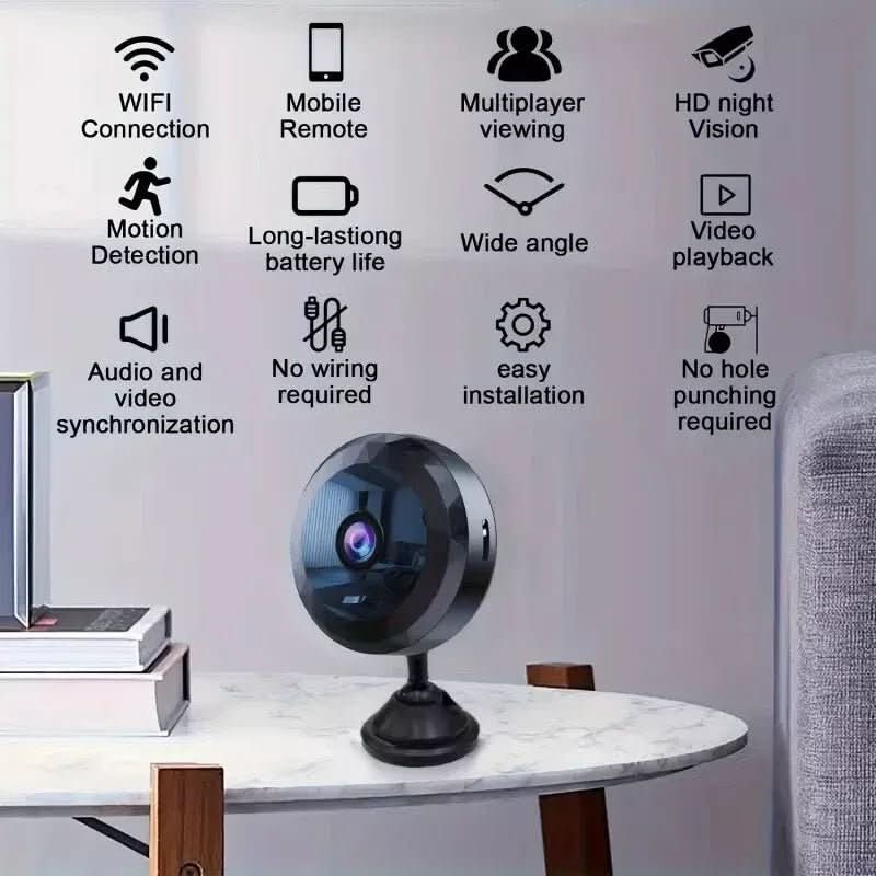 SECURECAM MINI – Magnetische Mini-WiFi-Kamera 1080P HD für diskrete Überwachung