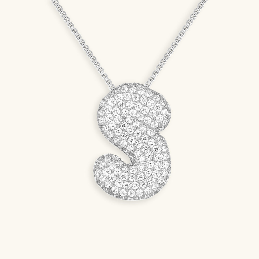 Esme - Bubble Initial Diamond Necklace — designed to inspire your lifestyle.