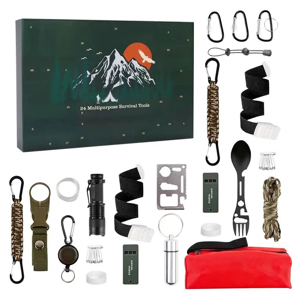 AdventureGear Adventskalender 2025 – 24 Outdoor-Werkzeuge