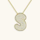 Esme - Bubble Initial Diamond Necklace — designed to inspire your lifestyle.