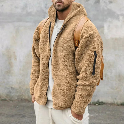 Sweat à capuche zippé Teddyfleece pour hommes | Weiche Wärme und lässiger Alltagsstil
