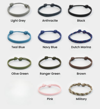 Bracelet James en corde de voile personnalisée — conçu pour une qualité au quotidien.