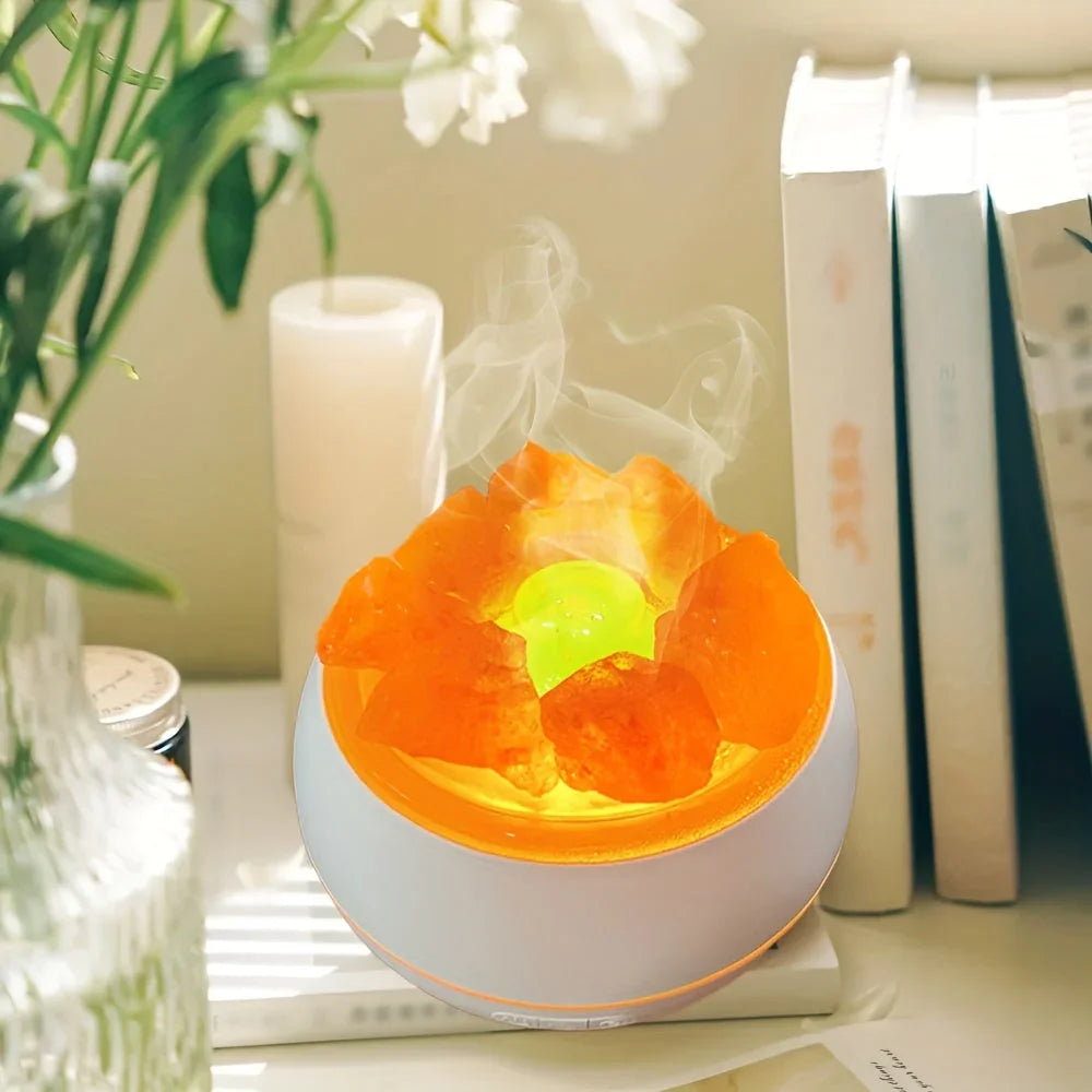 Salzlampen-Diffusor - Ätherisches Öl - USB-Betrieb