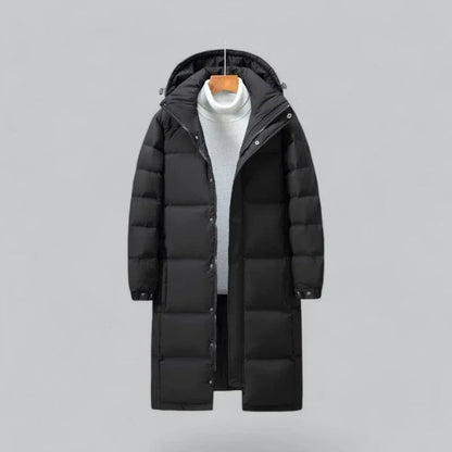 Herren Langer Puffer Parka Hiver