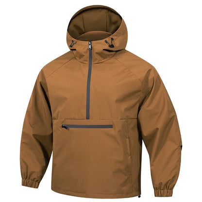 Veste coupe-vent Softshell Kapuzen pour hommes – Halbzip Outdoor Komfort &amp; Windschutz